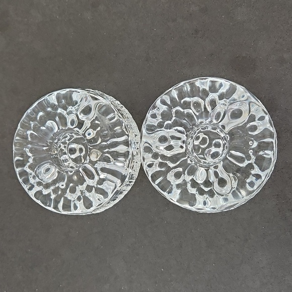 Pair of littal Finland Ultima Thule crystal candle holders.  Flawless - Picture 2 of 5